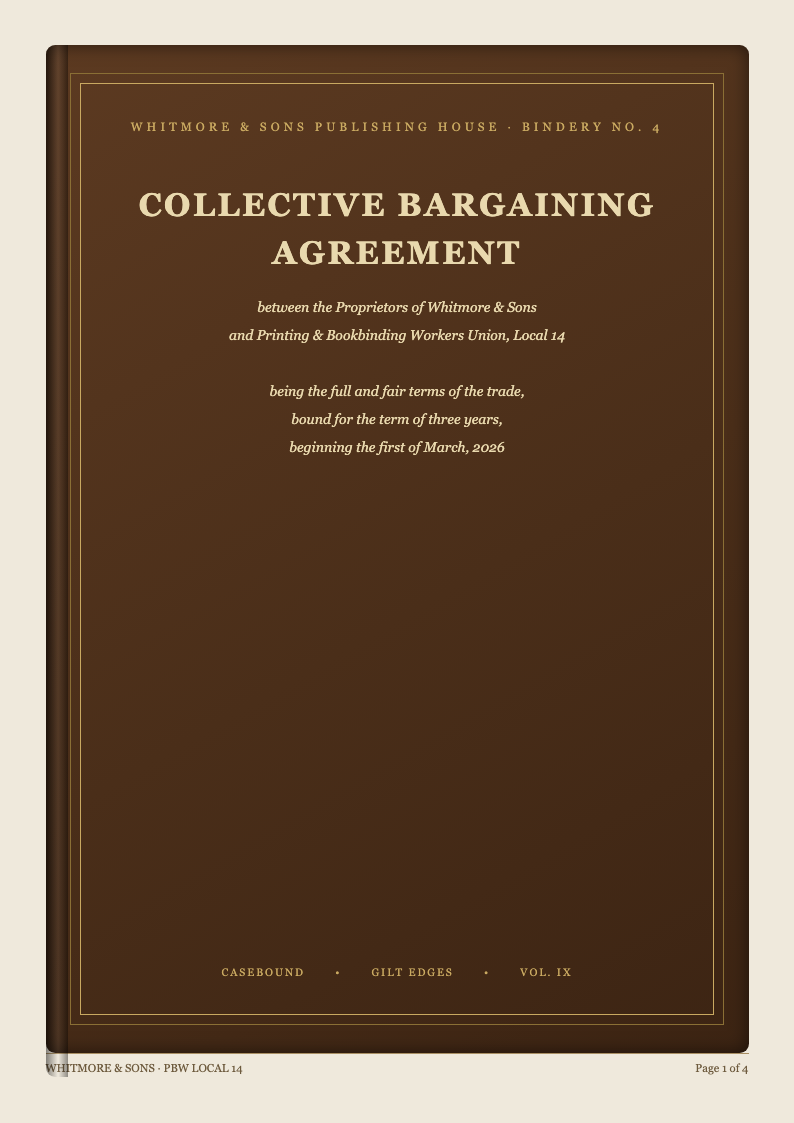 Skeuomorphic realism collective bargaining agreement